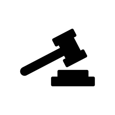 açık artırma vektör düz simgesi