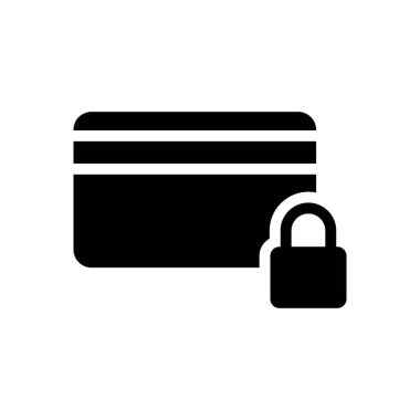 Güvenli vektör simgesi düz simgesi