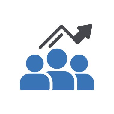 pazarlama vektörü renk simgesi