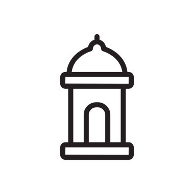 dua vektörü ince çizgi simgesi