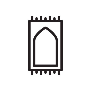 dua vektörü ince çizgi simgesi