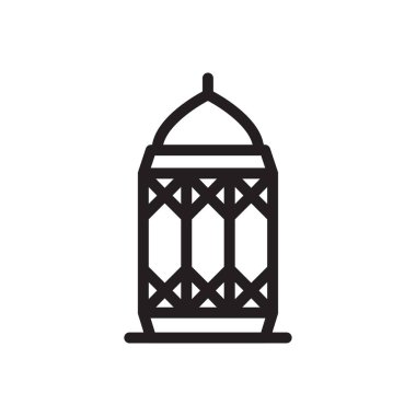 cami vektörü ince çizgi simgesi