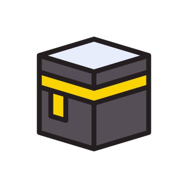 Kabe vektörü düz renk simgesi