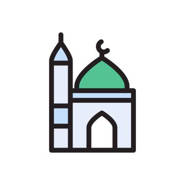 ramazan vektör düz renk simgesi
