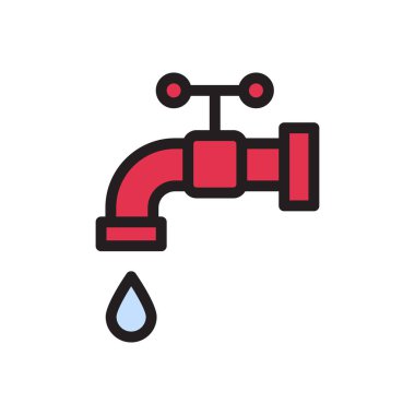 wudu vektör düz renk simgesi