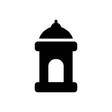 Cami vektörü düz simgesi