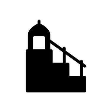 merdiven vektör simgesi düz simge