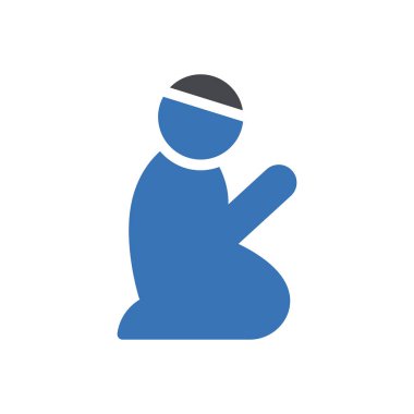 Müslüman vektör renk simgesi