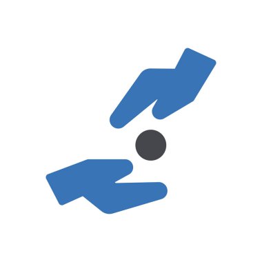 bağışta bulunma vektörü renk simgesi