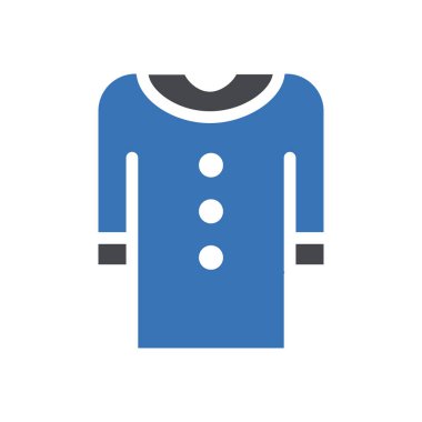 gömlek vektörü renk simgesi