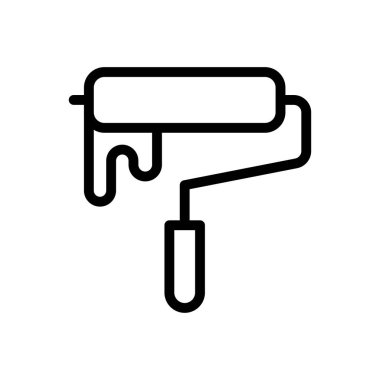 Roller vektörü ince çizgi simgesi