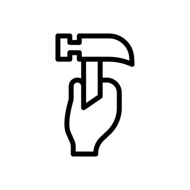 İşçi Bayramı vektör ince çizgi simgesi