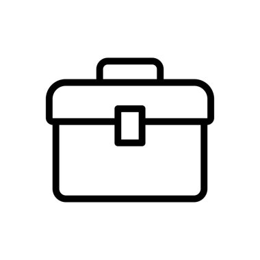 araçlar kutusu vektör ince çizgi simgesi