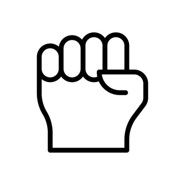 Çalışma vektörü ince çizgi simgesi