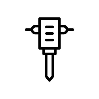 çalışma vektörü ince çizgi simgesi