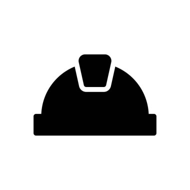 Kask vektörü düz simgesi