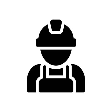 işçi vektör simgesi düz simge