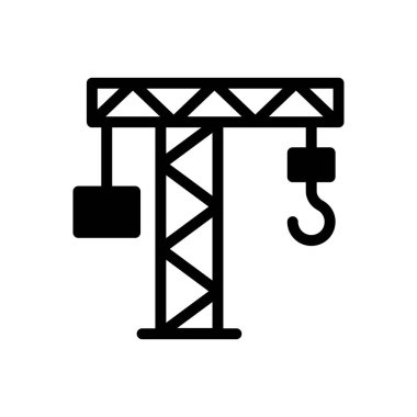 vinç vektör simgesi düz simge