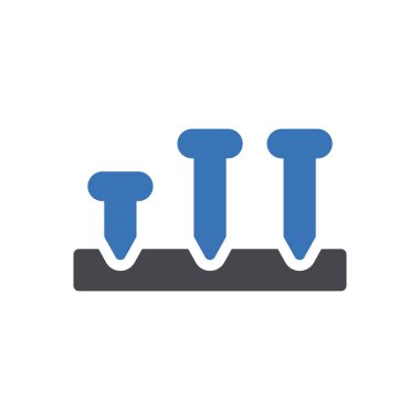 tırnak vektörü renk simgesi