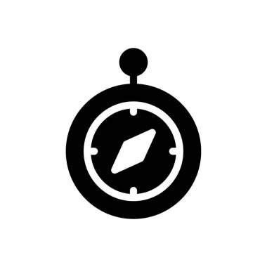 pusula vektör düz simgesi