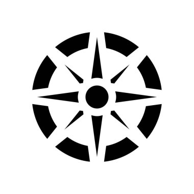 Yön vektör düz simgesi