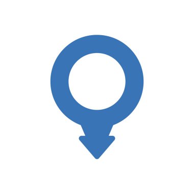 konum vektör renk simgesi