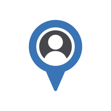 kullanıcı profili vektör renk simgesi