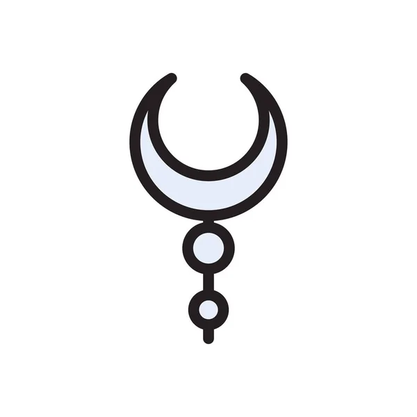 Islamische Vektor Flache Farbe Symbol — Stockvektor