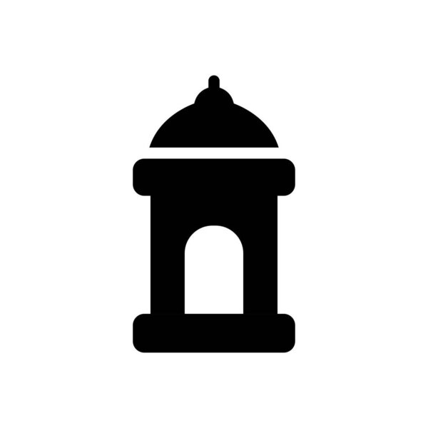 mosque  vector glyph flat icon