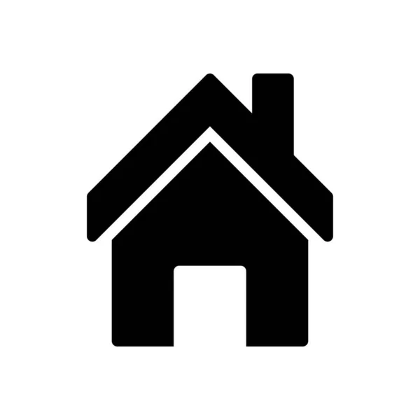 House Vector Glyph平面图标 — 图库矢量图片