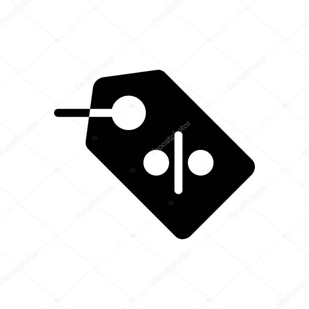 tag vector glyph flat icon