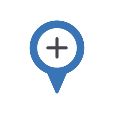 konum vektörü renk simgesi ekle