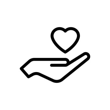 yaşam bakımı vektörü ince çizgi simgesi