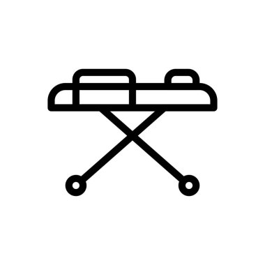 sedye vektörü ince çizgi simgesi