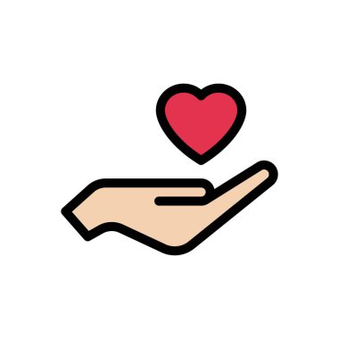 yaşam bakımı vektörü düz renk simgesi