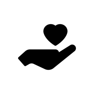 yaşam destek vektörü glifleri düz simge