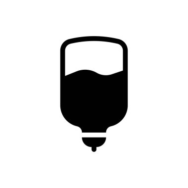 damlat vektör glifini düz simge