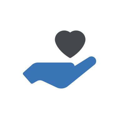 yaşam bakımı vektörü renk simgesi