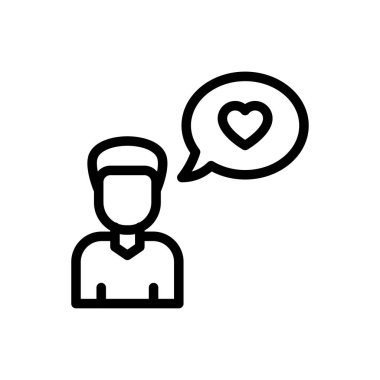 favori vektör ince çizgi simgesi