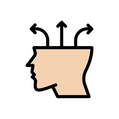 Yön vektör düz renk simgesi