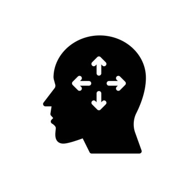 zihniyet yönü vektör düz simgesi