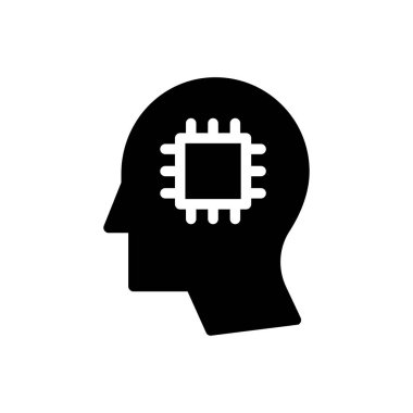 çip vektör düz simge zihniyeti