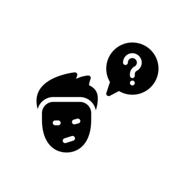 SSS düz simge vektörüne yardım et