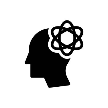 Zihin yaratıcı vektör simgesi düz simge