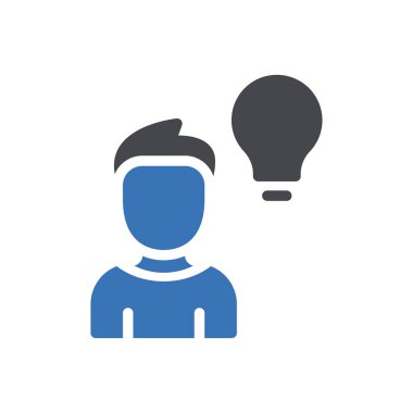 fikir vektörü renk simgesi