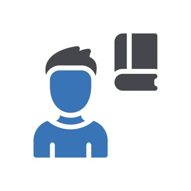 Zihin okuma vektörü renk simgesi