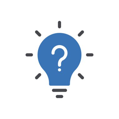 SSS vektör renk simgesi fikri