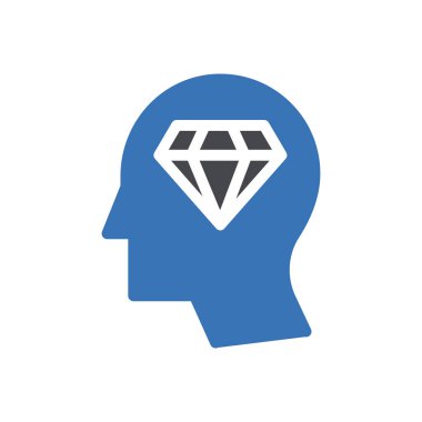 Elmas vektör renk simgesi zihniyeti