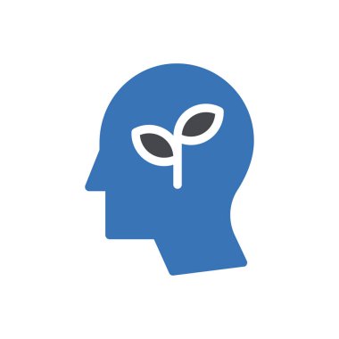 Zihin yaprağı vektör renk simgesi