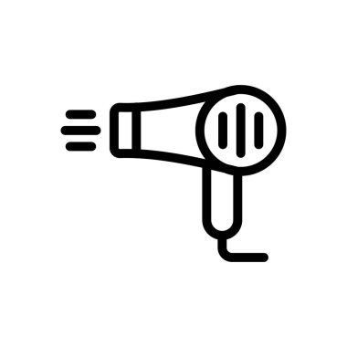 Kurutucu vektör ince çizgi simgesi